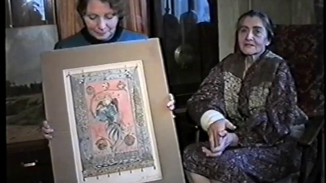 Татьяна Смирнова у коллекционера Алфеевой 1994г.