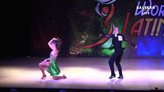 Maria Vela & Jose Aranda, Spain, Salsa On 1 Couple PRO, Semifinal Round, WLDC 2015