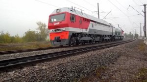 ГазоТурбовоз ГТ1h-002 (ТЧЭ-13) на \/ Меж.-ном жел.-дор. салоне техники и технологий "ЭКСПО 1520".