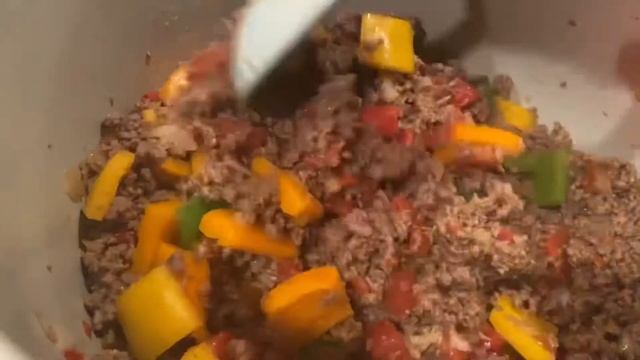 “UN”STUFFED PEPPERS (CASSEROLE) *MADE IN THE NINJA FOODI