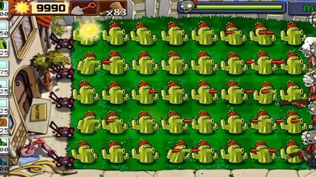 PvZ - Mini Games - Survival - Cattails Gameplay, Tricks and Strategy How to win the game, Gameplay! смотреть онлайн