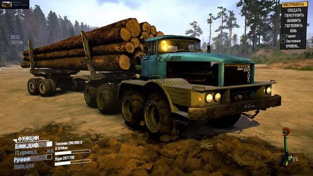 Spintires: MudRunner обзор мода НАМИ 0127 А смотреть онлайн