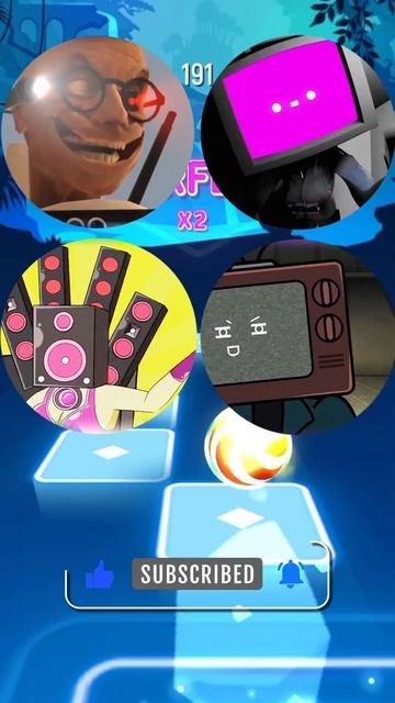 Skibidi | Toilet vs TV Women vs Camera Woman vs Speaker Woman Titan | Tiles Hop #short #shorts смотреть онлайн