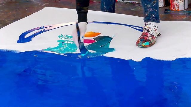 PAINTING THE OCEANS WITH JUST ONE BRUSH! смотреть онлайн