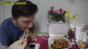 Vlog#102 ПРОБУЕМ СУШИ ПЕРВЫЙ РАЗ! SUSHI HOUSE