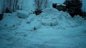 Снятие снежной блокады в СНТ