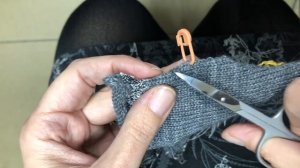 Как обрезать /укоротить вязаное полотно