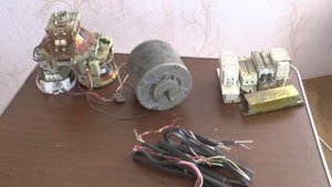 Медь из из разного электротехнического хлама.