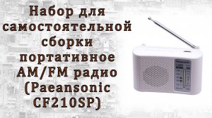 Набор для самостоятельной сборки - портативное AM/FM радио (Paeansonic CF210SP)