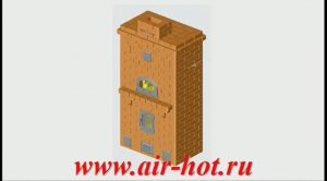 Отопительная печь 5х3 кирпича с хлебной камерой