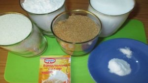 Ванильный бисквит на манке