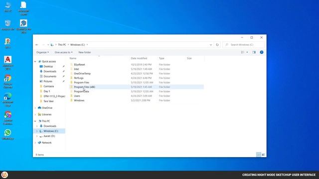 Sketchup Night(Dark) Mode User Interface | T-1 смотреть онлайн
