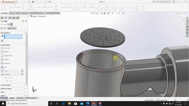 Solidworks SWR Fitting assembly design tutorial. #Solidworksassembly tutorial for beginners. #cadca