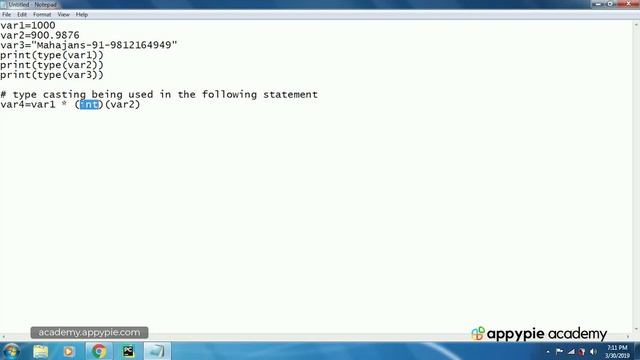 Second example program on console - Lesson 15