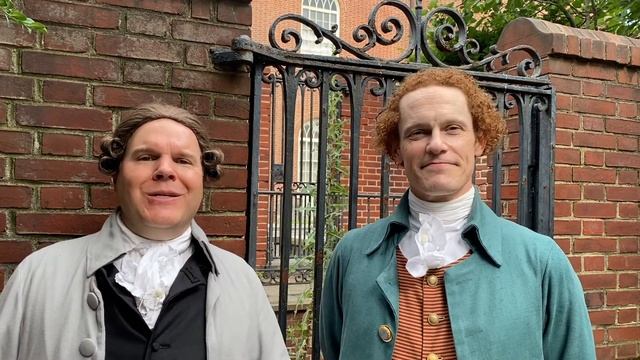 John Adams and Thomas Jefferson talk about upcoming public events for Independence Day weekend