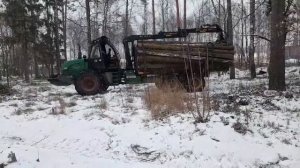 Форвардер Амкодор 2661 с лебедкой Sepson H100F