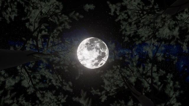 Neon Moon Forest Tunnel Magic Motion 4K Meditation Background Animation | Фон для медитаций смотреть онлайн