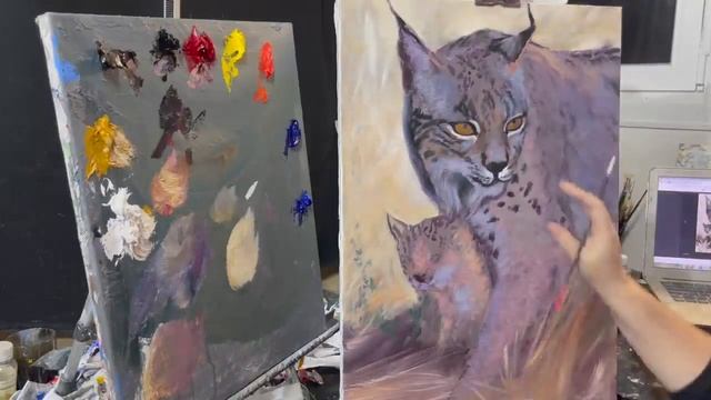 NEW Video lesson "Lynx". Artist Igor Sakharov смотреть онлайн