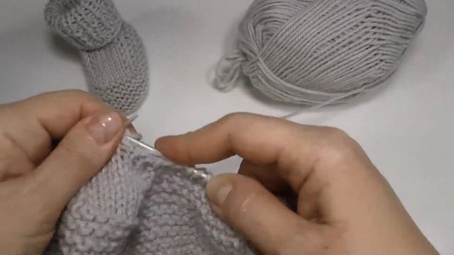 Супер простые пинетки на двух спицах. смотреть онлайн