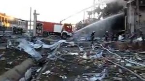 Последствия взрыва на Ачинском НПЗ.