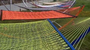 Плетёный гамак с подставкой