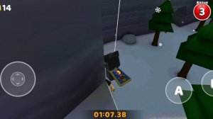 Super Bear Adventure все стикеры в снежной долине.