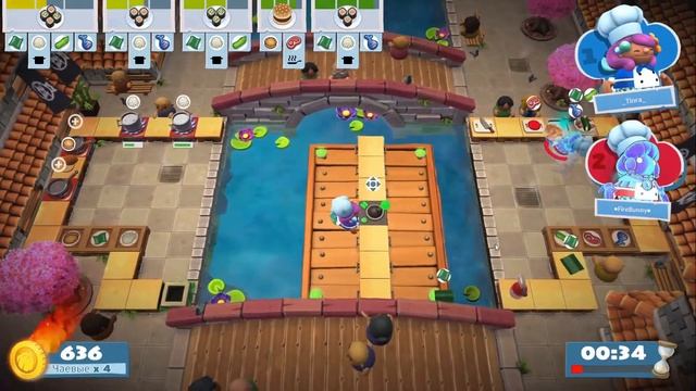 Лисица ищет баги - Русалочка-сушист и Слепой призрак (Overcooked 2) смотреть онлайн