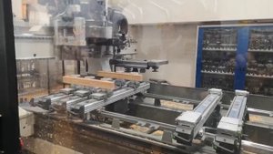 Профилирование бруса для окна на обрабатывающем центре с ЧПУ HOLZ-HER PRO-MASTER 7225