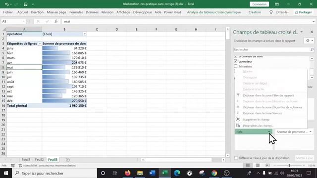 Tableurs - Les tableaux croisés dynamiques avec Excel (TCD) смотреть онлайн