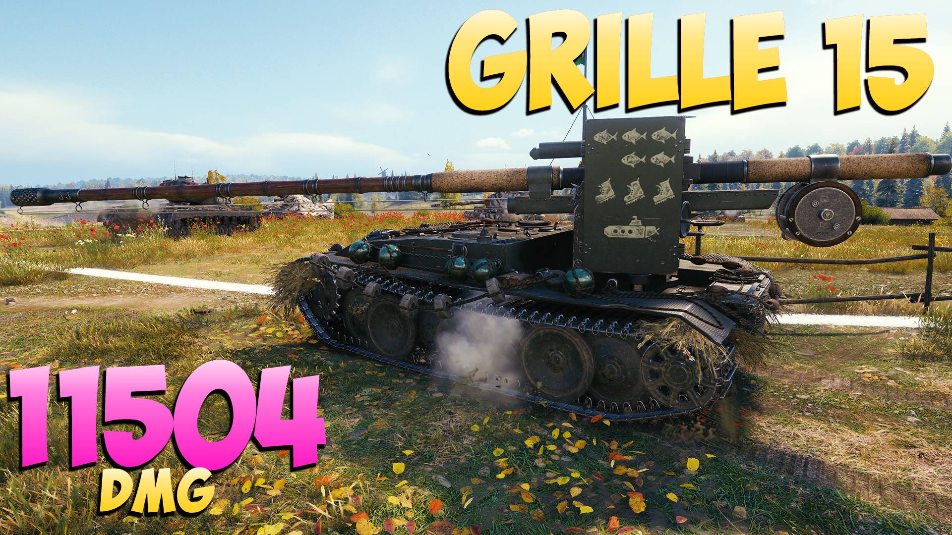 Grille 15 - 5 Фрагов 11.5K Урона - Длинная палка! - Мир Танков
