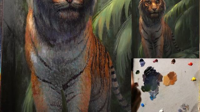 Oil Painting Step-by-Step Part 28 // Traditional + Digital смотреть онлайн