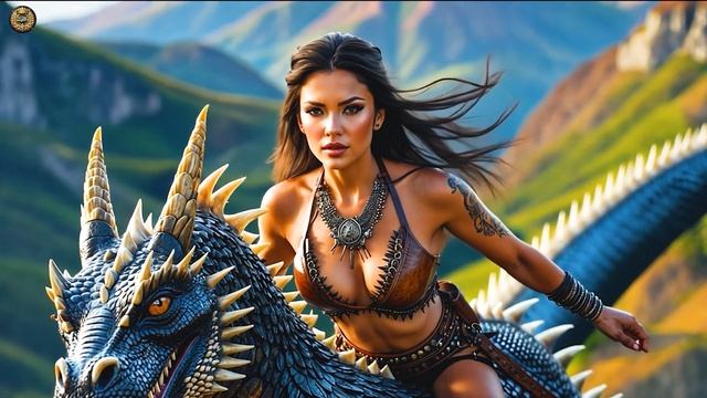 Rise of the Dragon Queens Stunning Viking Women 4K AI-Generated Cinematic Fantasy Art смотреть онлайн