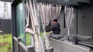 Безрамное остекление террасы в КП Петровские сады