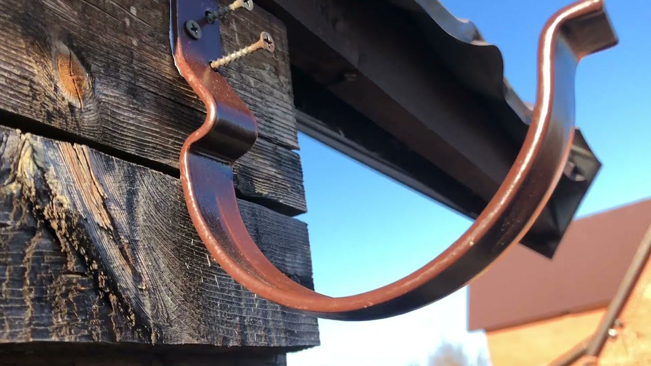 Монтаж металлической водосточной системы смотреть онлайн