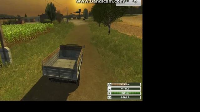 уборка ячменя Farming simulator 2013(карта летние дни) смотреть онлайн