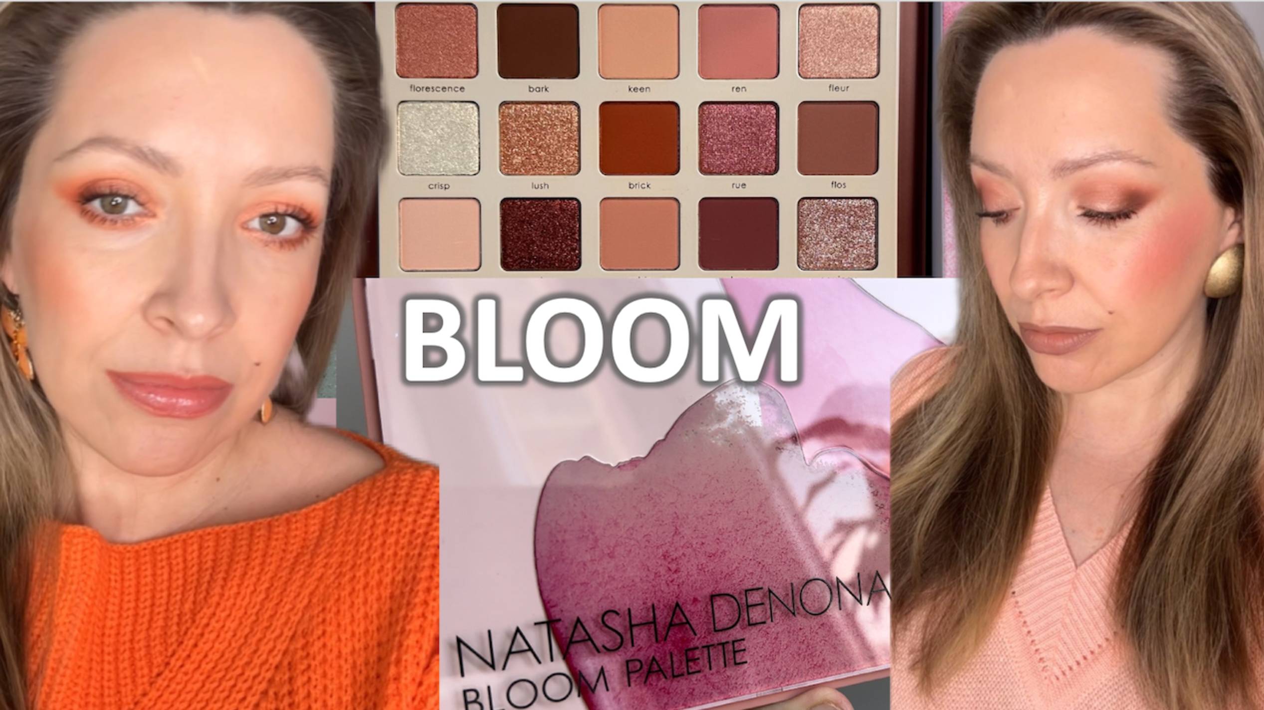 BLOOM PALETTE NATASHA DENONA/ Обзор, все оттенки на глазах/ Marigudik смотреть онлайн