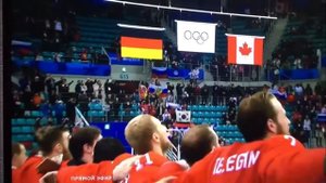 Хоккеисты поют гимн России ОЛИМПИАДА 2018