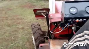 трактор втз т30а80,повторная вспашка заросшего участка ,Ч2.