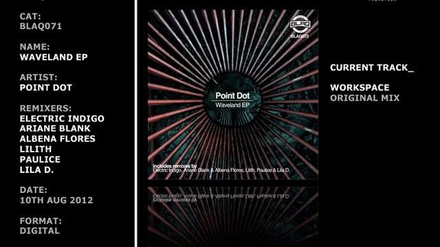 Point Dot - Waveland EP with Electric Indigo - Ariane Blank - Lilith (blaq records) смотреть онлайн