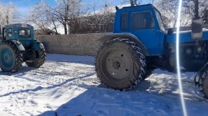 Трактор МТЗ 82 против Т-40.Сравнение сила тракторов.Comparison of Traktors Power