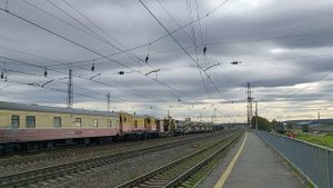 Объявление о прибытии поезда №184!!! Станция Апатиты,8.09.2022г.