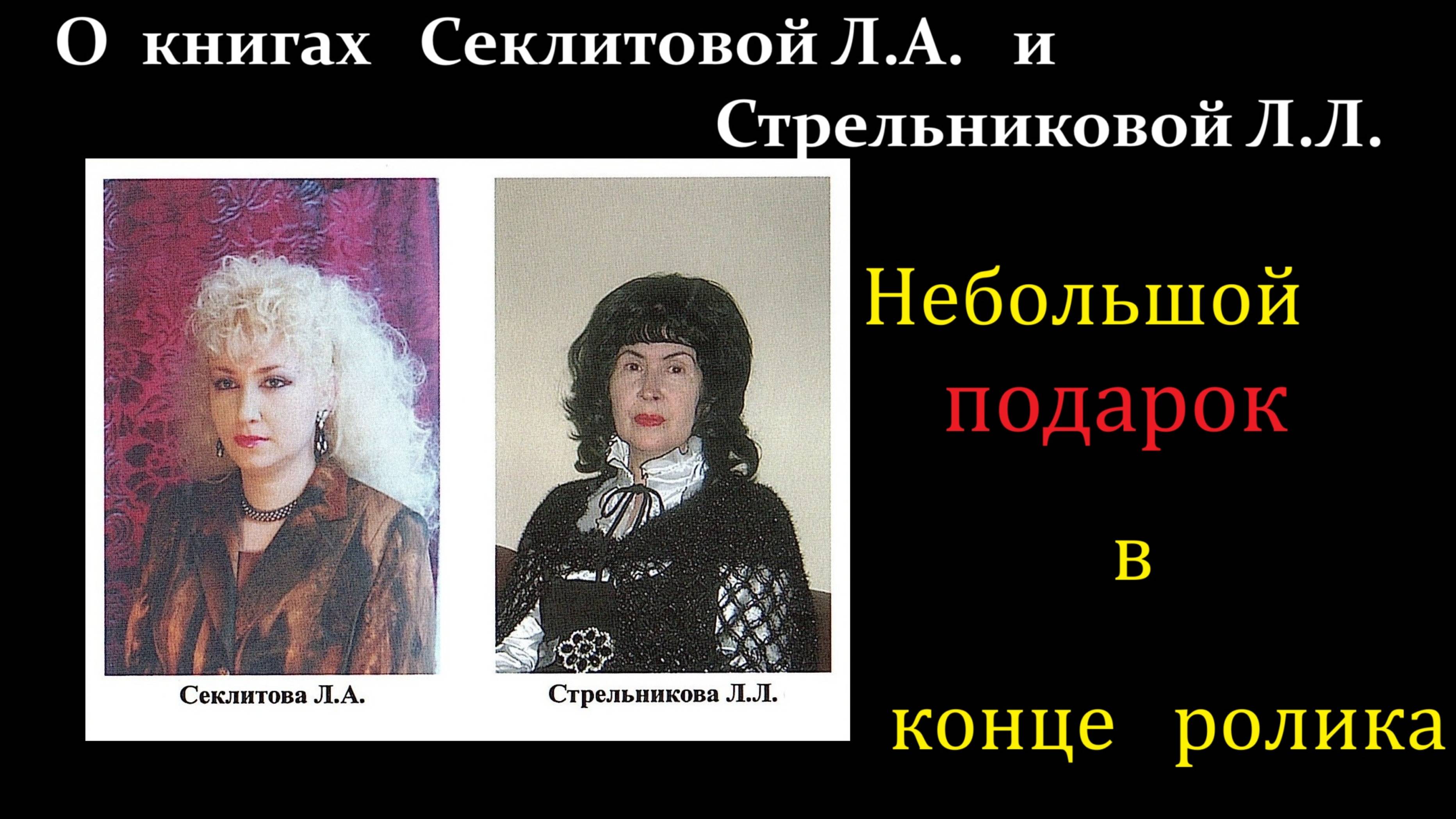 О книгах Секлитовой Л.А., Стрельниковой Л.Л