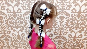 Эта модель бантиков Вам точно понравится  лента в косу на заколках