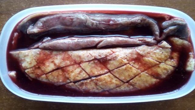 Утиная грудка маринованная в гранатовом соке