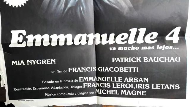 Poster Afiche Cine película Emanuelle 4 Sylvia Kristel 18