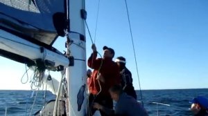 Постановка спинакера