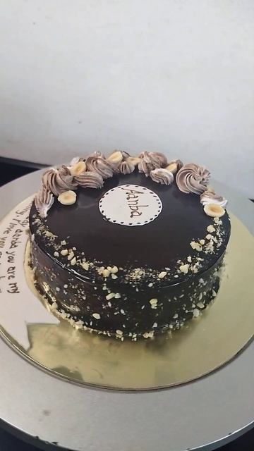 Chocolate hazelnut cake | Palette Knife #ytshorts