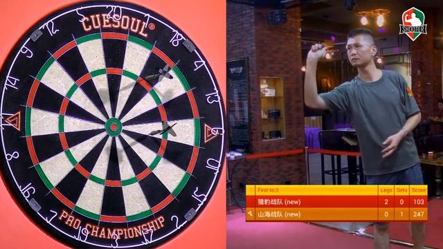 Darts Double Haixiang Chu VS Guofu Zhang /Round 2