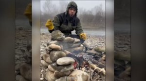 костёр в ветренную погоду