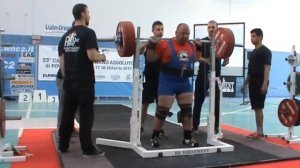33° Campionato Italiano Assoluto di POWERLIFTING 2015, uomini -120 +120kg squat